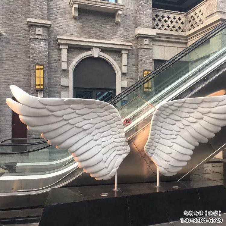 大武口景觀鳥翅雕塑制造，歐式風(fēng)格，不銹鋼鳥翅雕塑定價