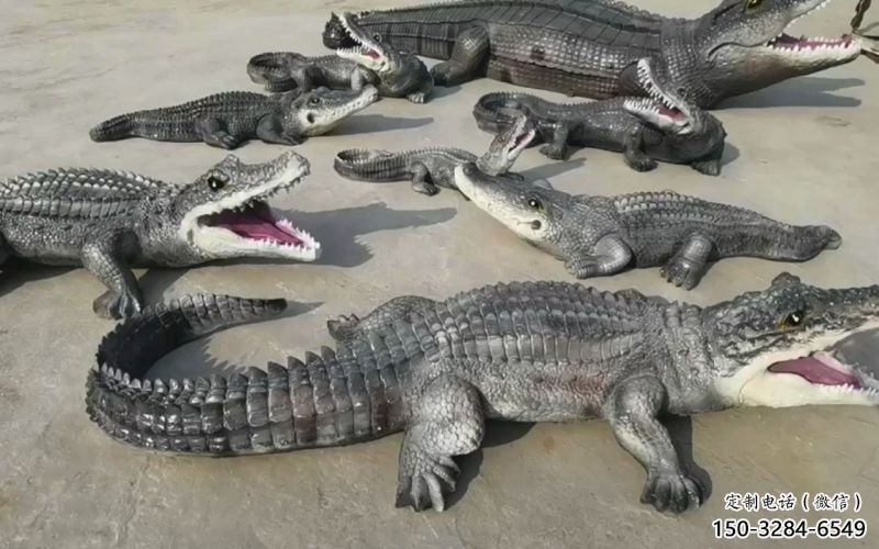 平羅園林鱷魚(yú)雕塑