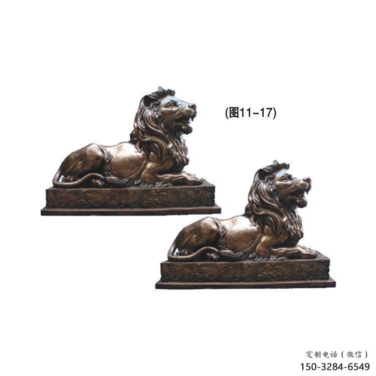 涇源公園獅子雕塑供求，景觀雕塑，鑄銅趴獅雕塑優選