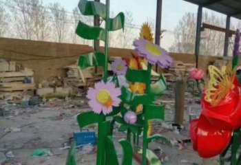 葫蘆島茉莉花雕塑訂做，城市雕塑，不銹鋼茉莉花雕塑廠