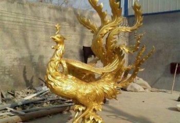 隆德鳳凰雕塑廠家，鍛造工藝，銅鳳凰雕塑廠家承接