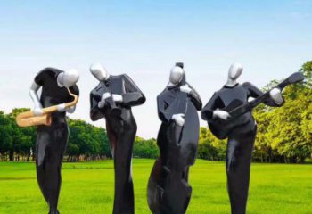 鹽池住宅小區吹拉彈唱雕塑