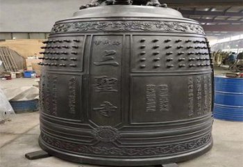 海東三圣寺銅鐘雕塑-鑄銅鐘雕塑-平直形結構