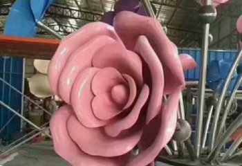 蓮湖牡丹花雕塑工廠優選，城市裝飾，牡丹花花朵雕塑供給