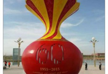 遂寧花瓶雕塑工廠選用，街道標識，玻璃鋼花瓶雕塑批發(fā)