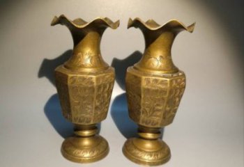 廣安花瓶雕塑定價，鑄銅工藝，銅花瓶雕塑制作廠家