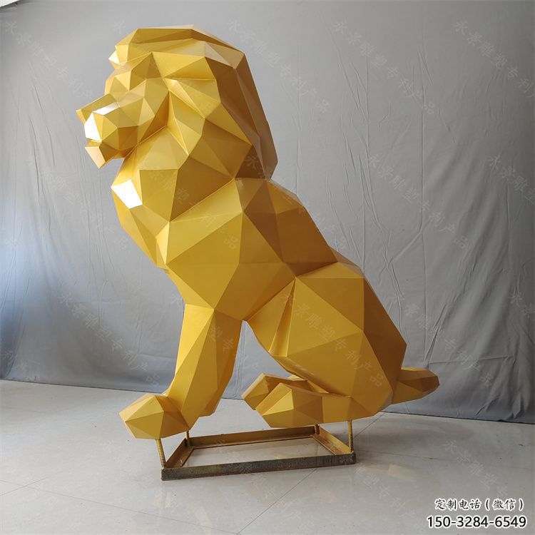 巴南獅子雕塑服務(wù)商，動(dòng)物雕塑，不銹鋼獅子雕塑制作