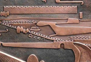 日喀則銅浮雕景墻雕塑，圓雕工藝