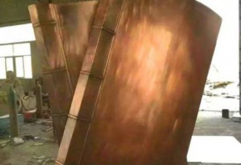 伊犁鑄銅書(shū)籍供應(yīng)，街景小品，銅書(shū)籍雕塑廠家優(yōu)價(jià)