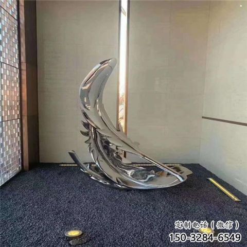 店門(mén)口羽毛雕塑 創(chuàng)意烤漆雕塑 仿真擺件