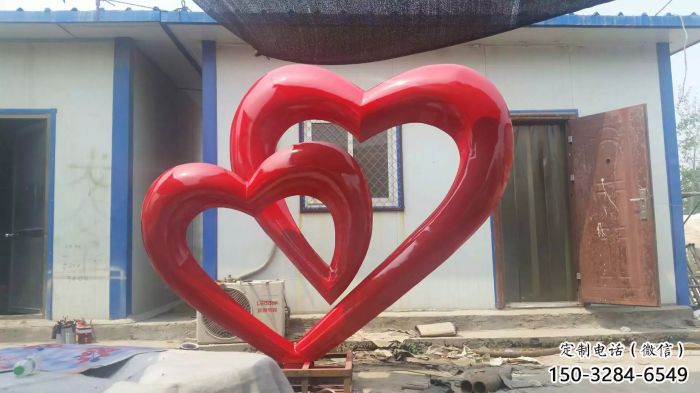 立體藝術(shù)心心相印雕塑造型風(fēng)格